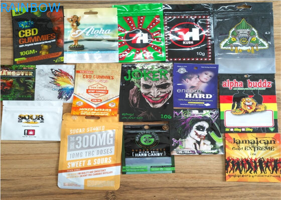 স্বচ্ছ রঙ সঙ্গে অ্যালুমিনিয়াম ফয়েল ভেষজ ধূপ প্যাকেজিং ম্যাট OPP উপাদান