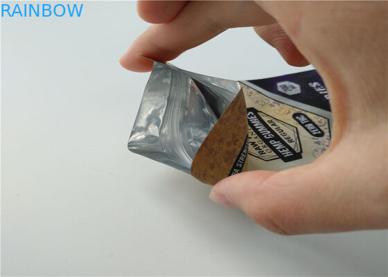 ক্ষুদ্র আকারের ভেষজ ধূপ প্যাকেজিং কাস্টম লোগো অ্যালুমিনিয়াম স্তর Laminated সঙ্গে মুদ্রিত