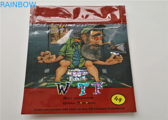 ক্ষুদ্র আকারের ভেষজ ধূপ প্যাকেজিং কাস্টম লোগো অ্যালুমিনিয়াম স্তর Laminated সঙ্গে মুদ্রিত