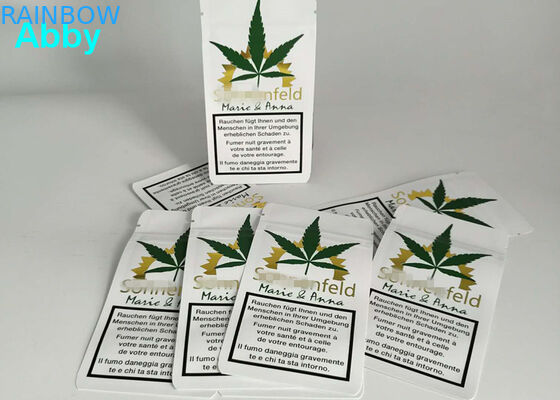 মুদ্রণ স্বর্ণের ম্যাট অ্যালুমিনিয়াম ফয়েল ব্যাগ গ্যাস ব্যারাইড সাইড গসেট 10000 MOQ