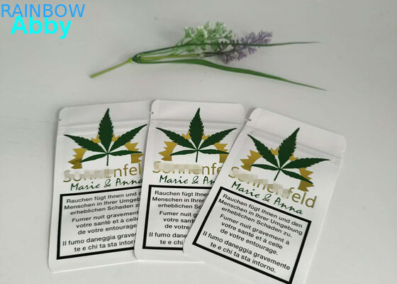 কাস্টমাইজড উপাদান সঙ্গে স্বর্ণ মুদ্রণ Reseableable প্লাস্টিক ব্যাগ সিএমওয়াইকে রঙ