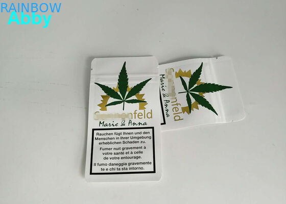 কাস্টমাইজড উপাদান সঙ্গে স্বর্ণ মুদ্রণ Reseableable প্লাস্টিক ব্যাগ সিএমওয়াইকে রঙ