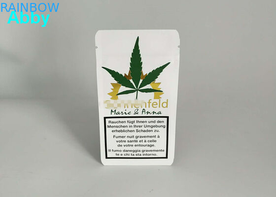 কাস্টমাইজড উপাদান সঙ্গে স্বর্ণ মুদ্রণ Reseableable প্লাস্টিক ব্যাগ সিএমওয়াইকে রঙ