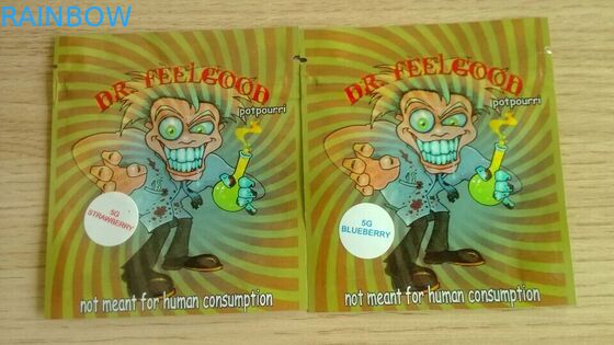 অ্যাম্বার লিফ হার্বাল ধূপ প্যাকেজিং, নিরাপত্তা তিন সাইড সীল পাউন্ড 4 জি