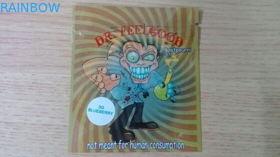 অ্যাম্বার লিফ হার্বাল ধূপ প্যাকেজিং, নিরাপত্তা তিন সাইড সীল পাউন্ড 4 জি