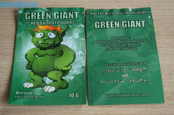 পরিষ্কার ফ্রন্ট হার্বাল ধূপ প্যাকেজিং তামাক ছাড় জন্য পুনর্ব্যবহারযোগ্য কাস্টম লোগো