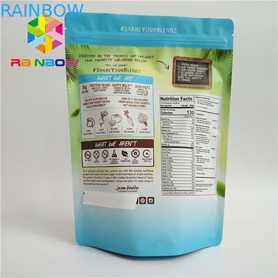 চকচকে ল্যামিনেট অ্যালুমিনিয়াম ফয়েল ব্যাগ চিনি বেকিং কুকি জন্য 100mircon