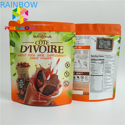 খাদ্য গ্রেড প্লাস্টিকের পাউচ প্যাকেজিং, ম্যাট snack জন্য থলি থল আপ দাঁড়ানো