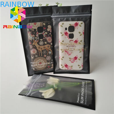 কাস্টমাইজড প্লাস্টিকের পাইচ প্যাকেজিং 1.6 x 8cm মোবাইল কেবলের জন্য 3 টি স্নেক ফল নন ব্যাগের জন্য সিল ব্যাগ