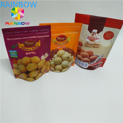 শীর্ষ Ziplock টিয়ার নোট সঙ্গে রঙিন স্ট্যান্ড পাউথ ব্যাগ ম্যাট সারফেস