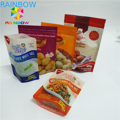 শীর্ষ Ziplock টিয়ার নোট সঙ্গে রঙিন স্ট্যান্ড পাউথ ব্যাগ ম্যাট সারফেস