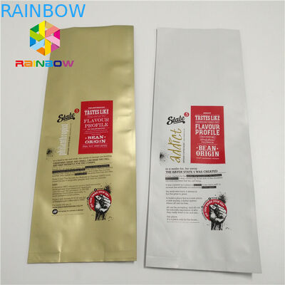 বড় আকার প্লাস্টিকের পাইচ প্যাকেজিং, ভালভ চতুর্ভুজ সীল সাইড সঙ্গে অ্যালুমিনিয়াম ফয়েল ব্যাগ