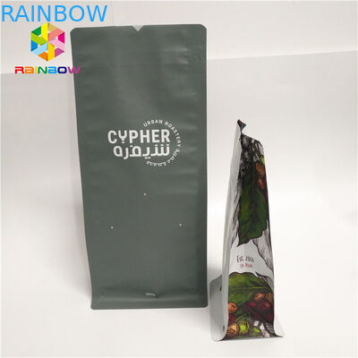 বড় আকার প্লাস্টিকের পাইচ প্যাকেজিং, ভালভ চতুর্ভুজ সীল সাইড সঙ্গে অ্যালুমিনিয়াম ফয়েল ব্যাগ