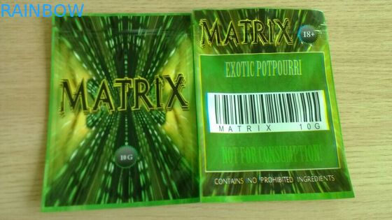 ইম্পার শীর্ষ হাতল সঙ্গে রাউচার মুদ্রণ তিন সাইড সীল পাউন্ড Mylar ফয়েল উপাদান