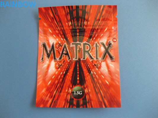 ইম্পার শীর্ষ হাতল সঙ্গে রাউচার মুদ্রণ তিন সাইড সীল পাউন্ড Mylar ফয়েল উপাদান