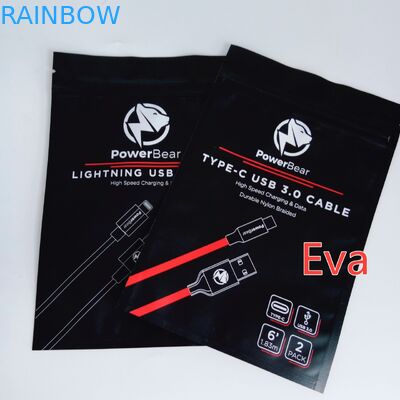 ইউএসবি ওয়াল কার চার্জার প্যাকেজিং জন্য হোল প্লাস্টিক সিল ব্যাগ ঝুলন্ত