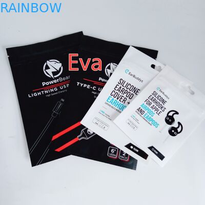 ইউরো ঝুলন্ত হোল সঙ্গে প্লাস্টিক উপাদান জিপ সীল ব্যাগ Gravure মুদ্রণ সারফেস হ্যান্ডলিং