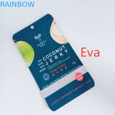 মায়লার জিপার কাস্টম মুদ্রিত স্ন্যাক ব্যাগ নারকেল জেরক / শুকনো ফল জন্য বিশুদ্ধ প্লাস্টিক