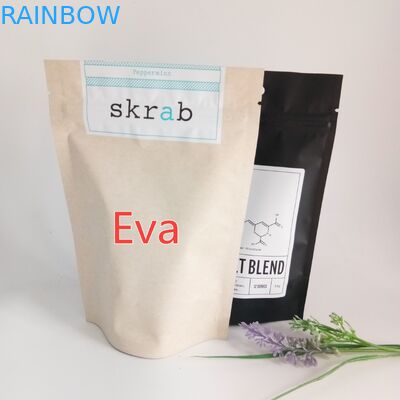 এফডিএ অনুমোদিত চা ব্যাগ প্যাকেজিং, স্পাউট ট্যাপ সঙ্গে পরিষ্কার স্ট্যান্ড আপ দাঁড়ানো