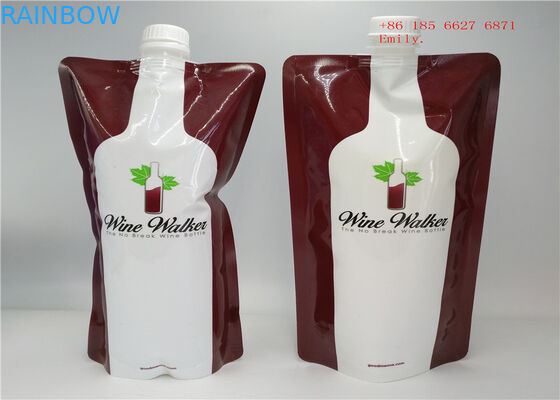 ফলের রস জন্য পুনঃব্যবহারযোগ্য স্পাউথ পাউচ প্যাকেজিং প্লাস্টিকের সুইচ খাদ্য গ্রেড