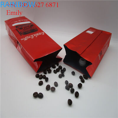 জিপার ফয়েল পচ প্যাকেজিং 250g 500g Degassing এক - ওয়ে ভালভ সঙ্গে