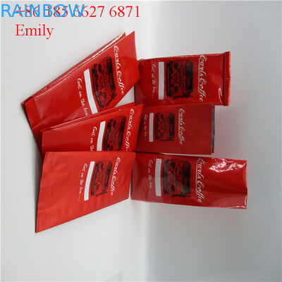 PET উপাদান অ্যালুমিনিয়াম ফয়েল ব্যাগ চকচকে টাই 10000pcs সঙ্গে চকচকে রঙ প্রভাব