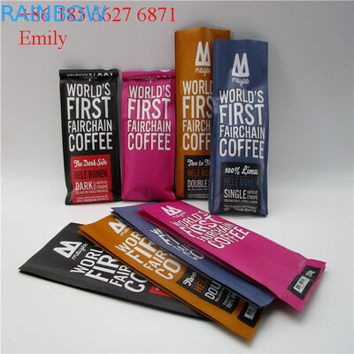 PET উপাদান অ্যালুমিনিয়াম ফয়েল ব্যাগ চকচকে টাই 10000pcs সঙ্গে চকচকে রঙ প্রভাব