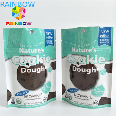 ছোট আকারের স্ন্যাকস ফুড প্যাকেজিং ব্যাগগুলি জিপার শীর্ষ হ্যান্ডেলের সাথে কাস্টমাইজড রঙ