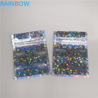 জিপার পাউডার ফয়েল প্যাকেজিং ব্যাগ ছোট আকারের ওষুধ এবং চা জন্য তিনটি সাইড সীল