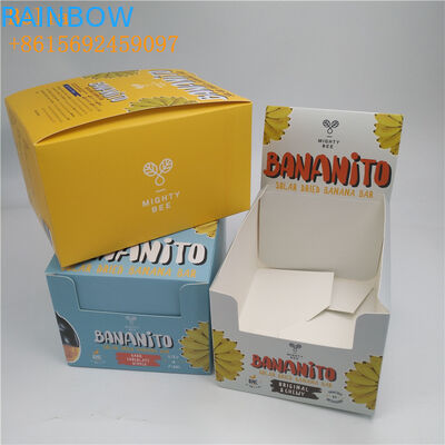 সিএমওয়াইকে / কাস্টমাইজড কালার ডিসপ্লে পেপার বক্স চকলেট বার জন্য এসজিএস সার্টিফিকেট