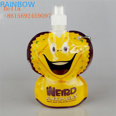 কাস্টম মুদ্রিত স্পাউট প্যাকেজ প্যাকেজিং, পরিষ্কার তরল স্পাউট ব্যাগ পানীয় জন্য পুনরায় ব্যবহারযোগ্য