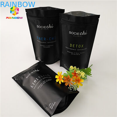 স্তরিত মাইলার স্ন্যাক ব্যাগ প্যাকেজিং, অ্যালুমিনিয়াম ফয়েল জিপার ব্যাগ গরুর মাংসের পাউডার বাদামের জন্য