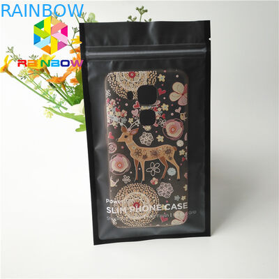 মোবাইল ফোন কেস জন্য প্লাস্টিক উপাদান কাস্টম মুদ্রিত স্ট্যান্ড আপ pouches