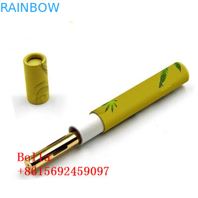 বৃত্তাকার CBD তেল কাগজ বক্স প্যাকেজিং টিউব নলাকার আকার হার্বান জন্য নিজস্ব লোগো