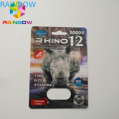 3D Rhino ব্লিস্টার কার্ড প্যাকেজিং Rhino 12 Rhino লিওডো boosting জন্য 11 Rhino 11 মাস যৌন পরিপূরক