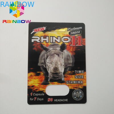 3D Rhino ব্লিস্টার কার্ড প্যাকেজিং Rhino 12 Rhino লিওডো boosting জন্য 11 Rhino 11 মাস যৌন পরিপূরক