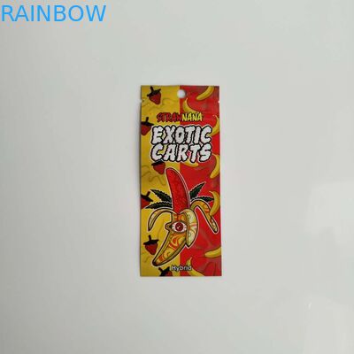 তিন সাইড সিল প্লাস্টিকের পেষণকারী প্যাকেজিং Reseableable জিপ Vape তেল পেন কার্তুজ ব্যাগ