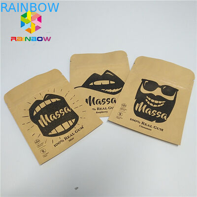 পিল ফাউল থলি প্যাকেজিং কাস্টমাইজড নমুনা কপাটক কাগজ তিন সাইড সিল পাউন্ড