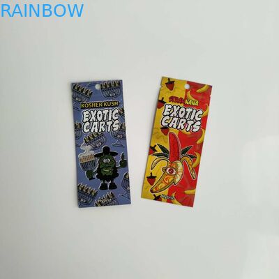 পুনঃব্যবহারযোগ্য প্লাস্টিকের পাইচ প্যাকেজিং বহিরাগত কার্ট স্বর্ণের টিপ Mylar ব্যাগ Ziplock সঙ্গে