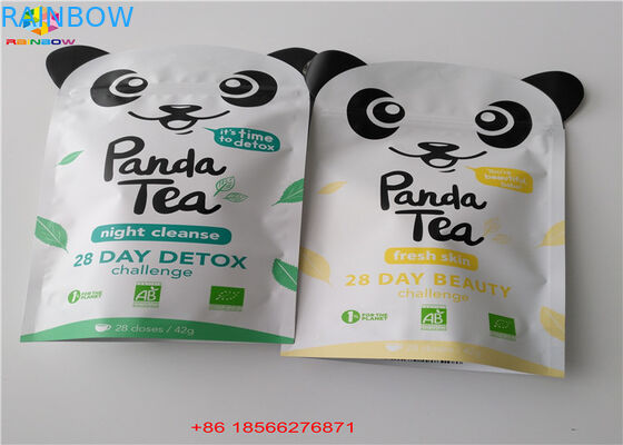 Matcha চা দাঁড়ানো আপ জিমার পাউন্ড Laminated উপাদান অ্যালুমিনিয়াম ফয়েল রিসাইকেল কraft কাগজ