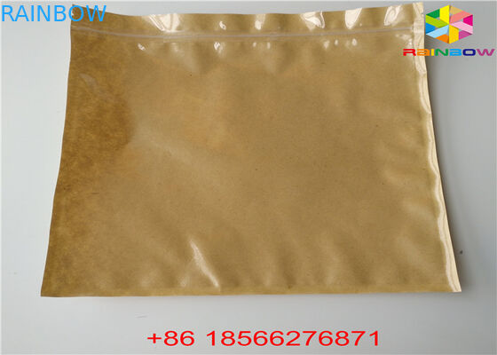 পুনঃব্যবহারযোগ্য কাস্টমাইজড কাগজ ব্যাগ খাদ্য পাউন্ড উইন্ডো সঙ্গে Ziplock গন্ধ প্রুফ স্ট্যান্ড