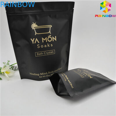 নীচের গসেট ব্যাগ সঙ্গে আপনার নিজস্ব লোগো মুদ্রণ অ্যালুমিনিয়াম ফয়েল প্যাকেজিং ব্যাগ কাস্টম পাউন্ড ব্যাগ পরিষ্কার জipper foilbag