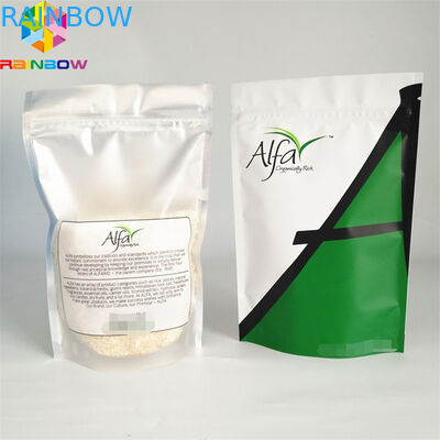 নীচের গসেট ব্যাগ সঙ্গে আপনার নিজস্ব লোগো মুদ্রণ অ্যালুমিনিয়াম ফয়েল প্যাকেজিং ব্যাগ কাস্টম পাউন্ড ব্যাগ পরিষ্কার জipper foilbag