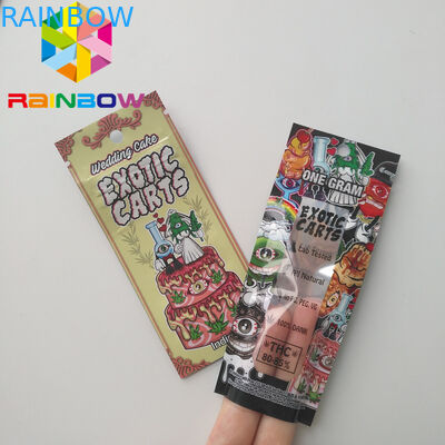 ব্যাগ কার্টিজ প্লাস্টিকের পাইচ প্যাকেজিং মারিও বহিরাগত কার্ট মিনি Mylar ব্যাগ