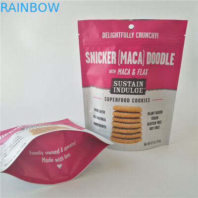 এসজিএস প্লাস্টিক স্ন্যাক ব্যাগ প্যাকেজিং কাস্টম লোগো আলু চিপস / বিস্কুট জন্য Mylar Doypack