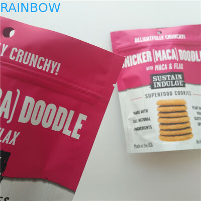 এসজিএস প্লাস্টিক স্ন্যাক ব্যাগ প্যাকেজিং কাস্টম লোগো আলু চিপস / বিস্কুট জন্য Mylar Doypack