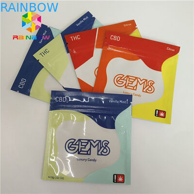 তিন পার্শ্ব সিল মুদ্রিত প্লাস্টিকের ব্যাগ জিমি প্ল্যাড সঙ্গে জিপলক কাস্টমাইজড