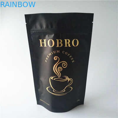 আঠালো চা ব্যাগ প্যাকেজিং অ্যালুমিনিয়াম ফয়েল ভালভ সঙ্গে কফি ব্যাগ দাঁড়ানো