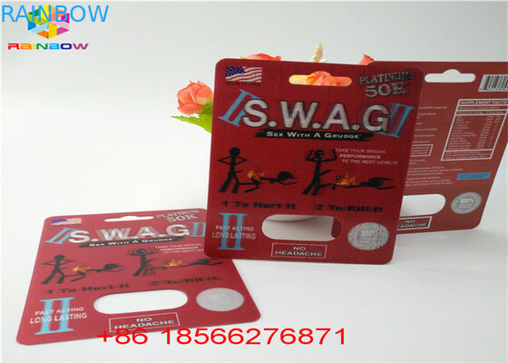 পুরুষ উন্নততা ব্লিস্টার কার্ড প্যাকিং ভাঁজ কাগজ কাস্টম R7-5000 R7-3000