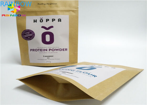 খসড়া কাস্টমাইজড কাগজ ব্যাগ বাদাম ক্রাফ্ট চিনি স্ন্যাক খাদ্য উইন্ডো প্যাকেজিং Ziplock